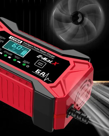 CARGADOR INTELIGENTE DE BATERIA PARA AUTOS Y MOTOS