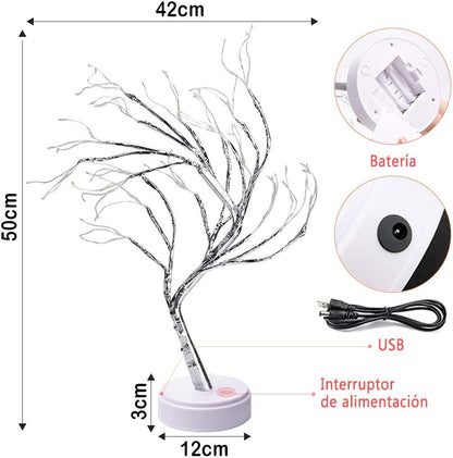 Lampara Bonsai, Luz-Árbol-Gota