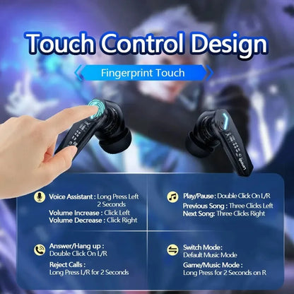Audífonos Touch Lenovo -  Lenovo GM2 Pro Wireless Headphones Bluetooth Touch
