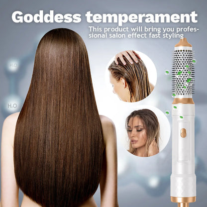 Secador de pelo profesional 5 en 1 - cepillo rizador, alisador, secador, estilizador de cabello - 5-in-1 professional hair dryer - curling brush, straightener, dryer, hair styler