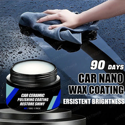 Recubrimiento de cera cerámica para automóvil, capa hidrofóbica de nano cristal para automóvil, anti-arañazos, pulido y reparación de arañazos estéticos - Ceramic car wax coating, nano crystal hydrophobic coating for