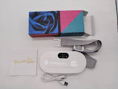 Cinturón cálido uterino-sistema vibratorio de compresión caliente, Abdomen, cintura, estómago, calentamiento, carga USB