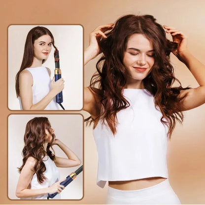 Secador de pelo 5 en 1, peine de aire caliente para rizar, alisar y voluminizar el cabello, accesorios desmontables-5 in 1 Hair Dryer, Hot Air Comb for Curling, Straightening and Volumizing Hair, Detachable Attachments-