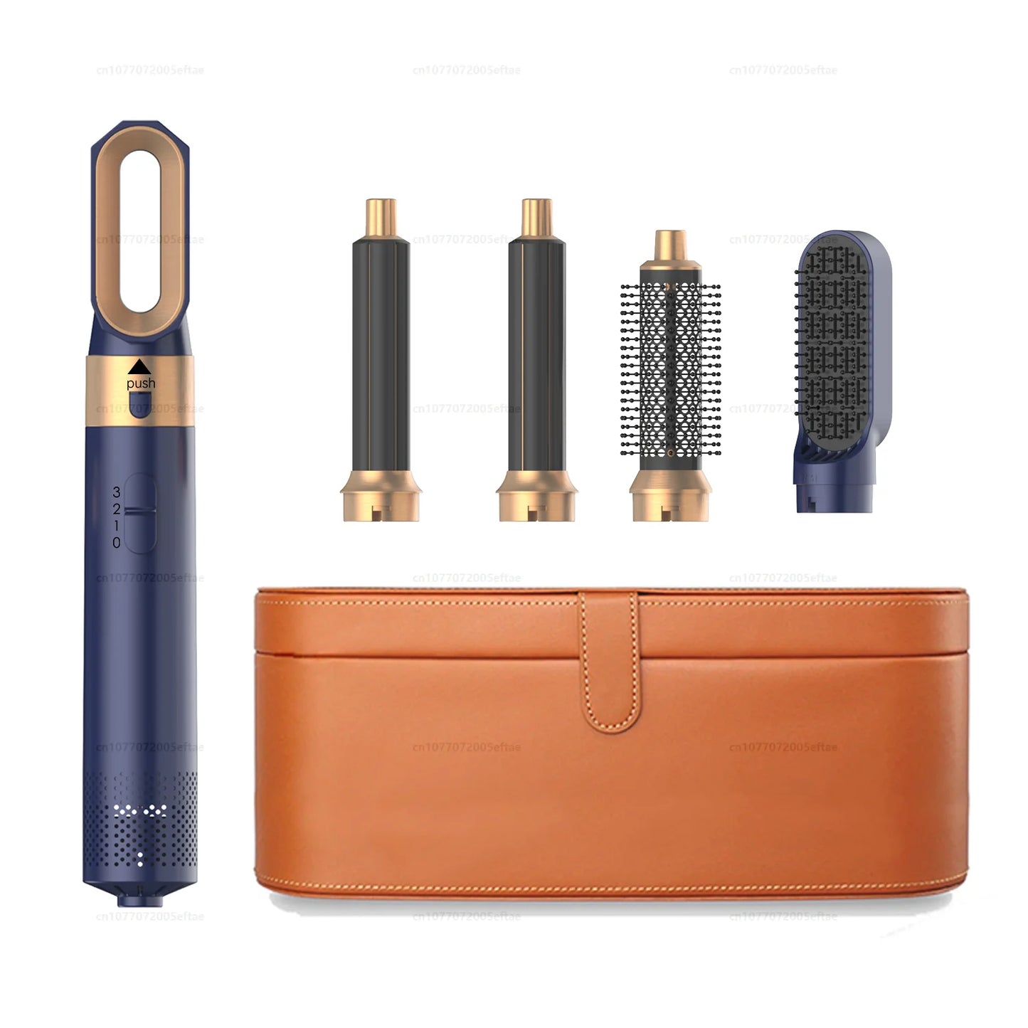 Secador de pelo 5 en 1, peine de aire caliente para rizar, alisar y voluminizar el cabello, accesorios desmontables-5 in 1 Hair Dryer, Hot Air Comb for Curling, Straightening and Volumizing Hair, Detachable Attachments-