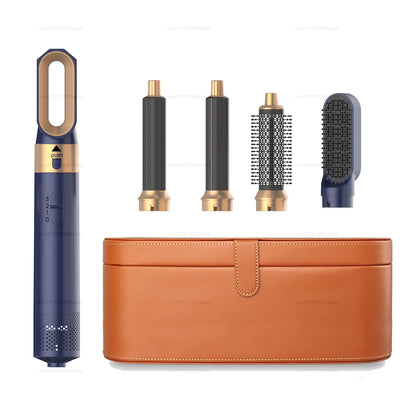 Secador de pelo 5 en 1, peine de aire caliente para rizar, alisar y voluminizar el cabello, accesorios desmontables-5 in 1 Hair Dryer, Hot Air Comb for Curling, Straightening and Volumizing Hair, Detachable Attachments-