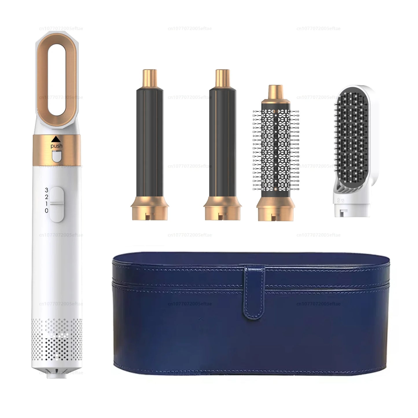 Secador de pelo 5 en 1, peine de aire caliente para rizar, alisar y voluminizar el cabello, accesorios desmontables-5 in 1 Hair Dryer, Hot Air Comb for Curling, Straightening and Volumizing Hair, Detachable Attachments-