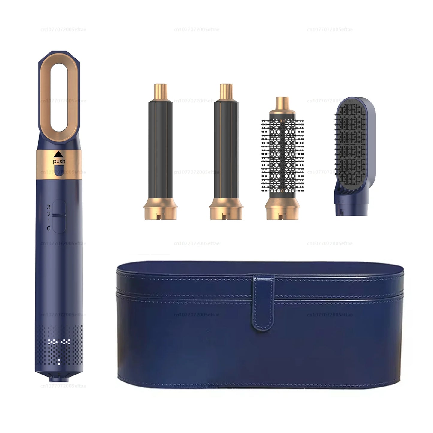 Secador de pelo 5 en 1, peine de aire caliente para rizar, alisar y voluminizar el cabello, accesorios desmontables-5 in 1 Hair Dryer, Hot Air Comb for Curling, Straightening and Volumizing Hair, Detachable Attachments-