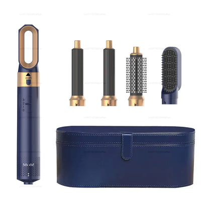 Secador de pelo 5 en 1, peine de aire caliente para rizar, alisar y voluminizar el cabello, accesorios desmontables-5 in 1 Hair Dryer, Hot Air Comb for Curling, Straightening and Volumizing Hair, Detachable Attachments-