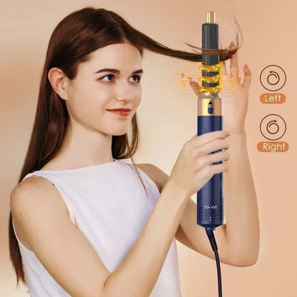 Secador de pelo 5 en 1, peine de aire caliente para rizar, alisar y voluminizar el cabello, accesorios desmontables-5 in 1 Hair Dryer, Hot Air Comb for Curling, Straightening and Volumizing Hair, Detachable Attachments-