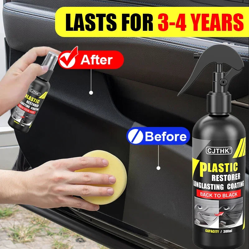 Renovador/Restaurador de plástico para auto, revestimiento duradero-Plastic Restorer/Refiner for Cars, Durable Coating