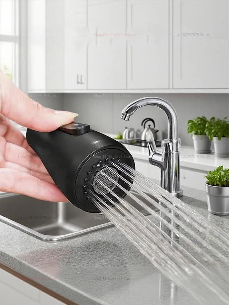 Llave de cocina de acero inoxidable con pulverizador extraíble, salida de agua fría y caliente - 
Stainless steel kitchen faucet with pull-out sprayer, hot and cold water outlet