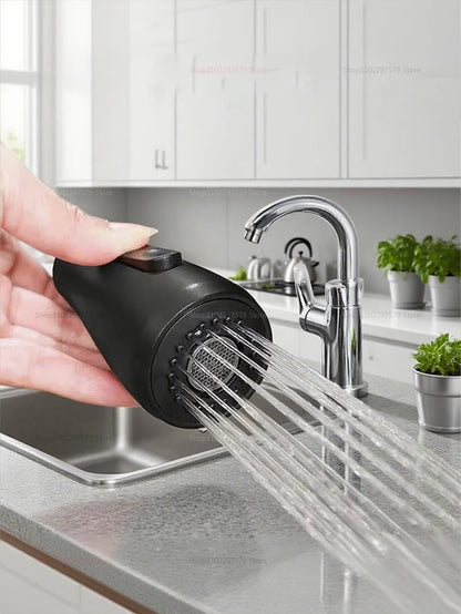 Llave de cocina de acero inoxidable con pulverizador extraíble, salida de agua fría y caliente - 
Stainless steel kitchen faucet with pull-out sprayer, hot and cold water outlet