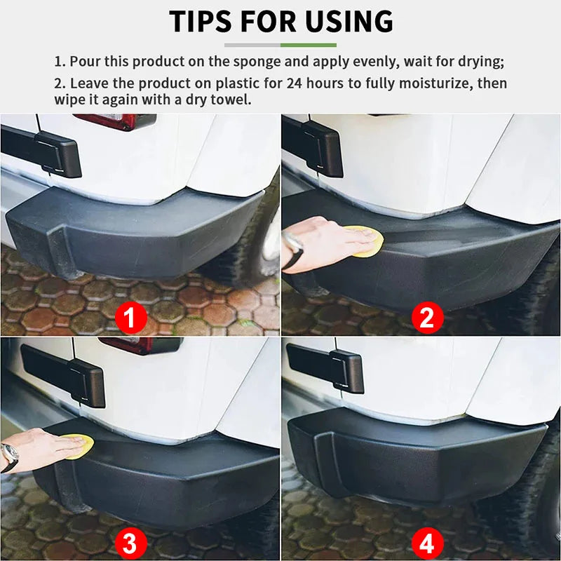 Renovador/Restaurador de plástico para auto, revestimiento duradero-Plastic Restorer/Refiner for Cars, Durable Coating