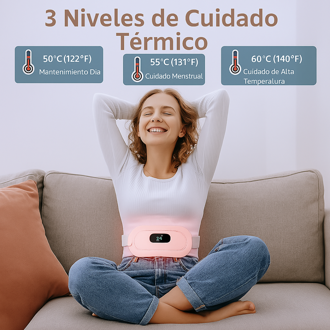 Cinturón Para Dolor Menstrual, Térmico y Masajeador