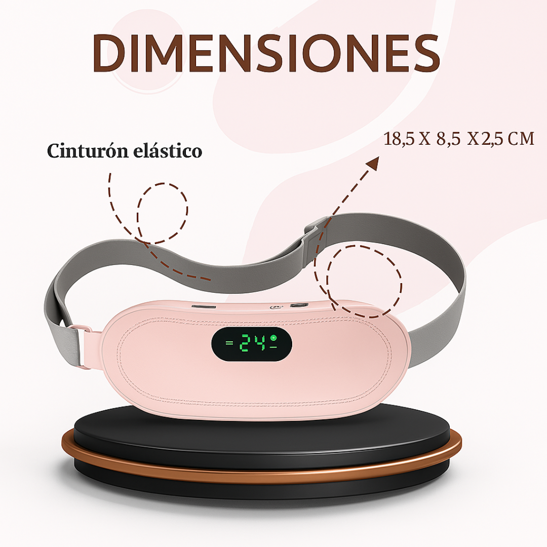 Cinturón Para Dolor Menstrual, Térmico y Masajeador